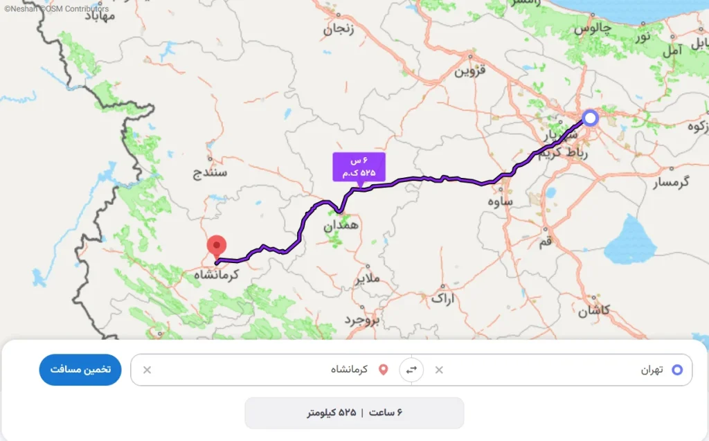 تاکسی تهران کرمانشاه