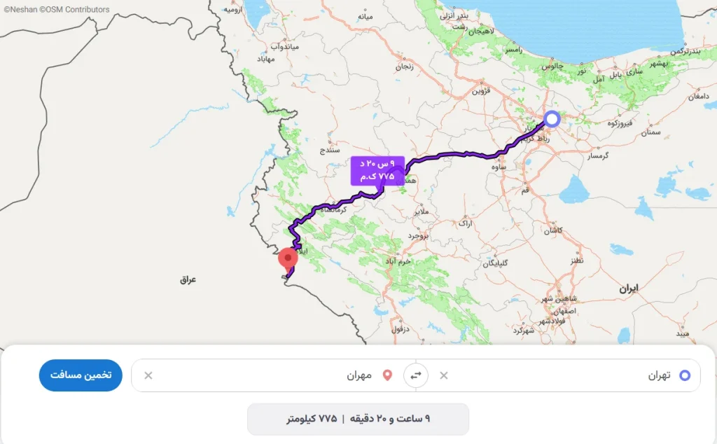 تهراان به مهران